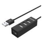 Hub Unitek 4 puertos USB 2.0 480 Mbit/s modelo Y-2140 Negro 0,8 m