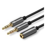 Divisor de audio Ugreen 3.5mm mini jack macho a hembra 0,28 m