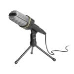 Microphone Tracer Screamer karaoké filaire noir câble 2 m 3,5 mm