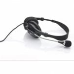 Auriculares Esperanza EH115 con cable, micrófono boom para llamadas y música, color negro