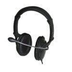 Auriculares Esperanza EH101 con cable conectividad alámbrica para llamadas y música negros