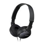 Casque Sony MDR-ZX110 avec câble, diaphragmes 30 mm, noir