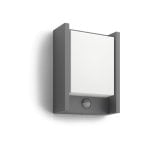 Lâmpada de parede LED Philips Mygarden Arbour 6W com sensor IR IP44 antracite