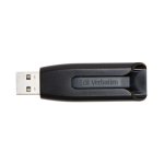 USB-Stick Verbatim V3 256 GB USB 3.2 Gen 1 Schwarz Schiebemechanismus 120 MB/s