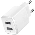 Cargador Baseus Compact 2 Puertos USB 2.0 5V 2.1A Blanco