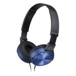 Sony MDR-ZX310AP kabelgebundene Kopfhörer mit Mikrofon, Neodym-Treiber 30 mm blau