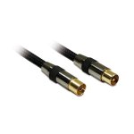 Koaxialkabel Metronic 419001 1,5 m Antenne Männlich-Weiblich Schwarz