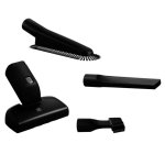 Juego de boquillas AEG KIT18 para aspiradora sin cables, 4 piezas, negro