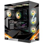 Torre NOX Hummer GLOCK ARGB ATX Vidro Temperado USB-C Preta