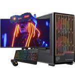 Desktop NeoPC Einarex P400 AMD Ryzen 9 5950X 16GB RX 9060XT 1TB NVMe Windows 11 Pro Ecrã 27"