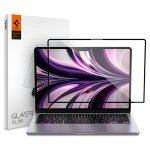 Protector d'écran Spigen pour MacBook Air 13.6" M2, verre trempé 9H, noir transparent