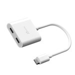 USB-C zu USB-C Doppeladapter mit Video oder Stromversorgung j5create