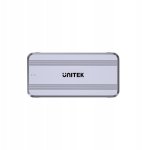 Caixa externa Unitek S1242AGY M.2 NVMe USB4 Alumínio Cinzento com ventoinha
