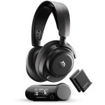 Auriculares SteelSeries Arctis Nova Pro Omni inalámbricos Bluetooth y RF con Cancelación de Ruido, Micrófono y 30 h batería, negro