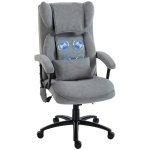 Cadeira Escritório Homcom 921-919V90GY Massagem 4 Pontos Cinza