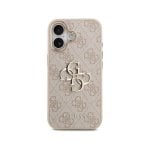 Guess Funda Para Iphone 17 – Carcasa Rosa Con Gran Logo Clásico 4g Dorado, Diseño Elegante Y Ajuste Preciso