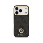 Capa para telemóvel Guess 4G Strass Polipele Preta MagSafe para iPhone 17 Pro