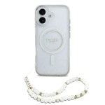 Guess Funda Para Iphone 17 – Carcasa Transparente Con Magsafe Con Brillo Y Correa De Perlas, Diseño Elegante Y Ajuste Preciso