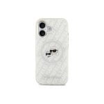 Karl Lagerfeld Funda Para Iphone 17 – Carcasa Iml Con Magsafe Gris Con Logo K&c Brillante, Diseño Elegante Y Ajuste Preciso
