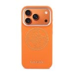 Handyhülle Guess Kunstleder Orange Logo Elegant für iPhone 17 Pro Max