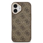 Guess Funda Para Iphone 17 – Carcasa De Polipiel Marrón Con Magsafe Y Logo Clásico, Diseño Elegante Y Ajuste Preciso