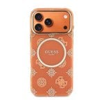 Guess Funda Para Iphone 17 Pro Max – Carcasa Rígida Naranja Multilogo Guess, Protección Segura Y Ajuste Preciso