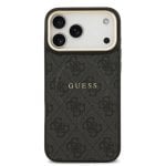Guess Funda Para Iphone 17 Pro Max – Carcasa De Polipiel Negra Con Magsafe Y Logo Clásico, Diseño Elegante Y Ajuste Preciso