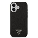 Funda para móvel Guess Polipiel Preta Purpurina MagSafe para iPhone 17