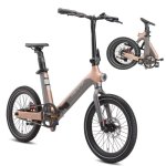 Bicicleta Eléctrica Maxturn Smart30 250W 36V 20" Gris Dorado