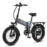 Bicicleta Elétrica Maxturn Polaris 500W 48V13ah 20" Freios a Disco por Cabo Cinzento