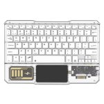 Tastiera Royal Bailey Kb-333 Bluetooth Bianca QWERTY ultrapiatta leggera