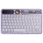 Teclado Royal Bailey 0303d Bluetooth ultrafino ligero con batería recargable morado