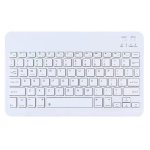 Teclado Royal Bailey Hb030 Bluetooth ultrafino ligero con batería recargable blanco