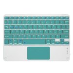 Teclado Royal Bailey X118 Bluetooth ultrafino ligero con batería recargable verde