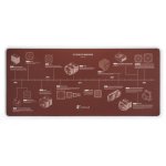 Alfombrilla para ratón Noctua NP-DM3 Anniversary Deskmat 900 x 400 mm Marrón
