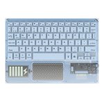 Teclado Royal Bailey Z33 Bluetooth ultrafino con panel táctil ligero para Windows iOS Android, batería recargable
