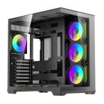 Caisse de tour darkFlash C280 avec verre trempé pour aquarium