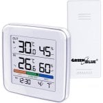 Sensor de Temperatura y Humedad Greenblue GB169 Radio Alarma y Reloj