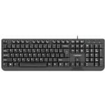 Teclado Natec Trout Slim padrão CZ + SK com teclado numérico e multimédia