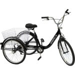 Bicicleta de Reabilitação 3 Rodas Enero 24" Preta
