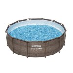 Piscina Bestway Steel Pro 56709 366 cm Círculo 9150 L con Bomba de Filtro