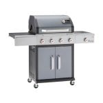 Churrasqueira a gás Landmann Triton PTS 4.1 com carrinho 4 zonas 12 pessoas