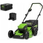 Cortador de Relva Greenworks 60V 46 cm GD60LM46HPK4 com bateria 4Ah
