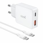 Cargador Red Cool Ultra Fast PD Tipo-C + USB GaN 65W Blanco