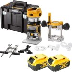 Fresadora Dewalt DCW604P2 18V 2 en 1 8mm 2x5,0Ah TSTAK