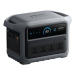 Estação de energia Anker Solix C1000X Gen 2 1024Wh 4 portas AC e 4 USB Bateria Li-ion Tela LCD Carregador solar