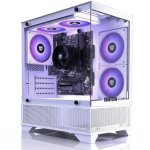 PC de bureau BEASTCOM Q3 AMD Ryzen 5 16GB 512GB SSD Vega 11 Windows 11 Pro RGB