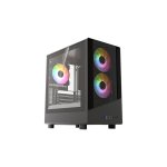 Carcasa VIDA SPIRE M Micro Torre Negra Gaming ATX/mATX/ITX