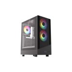 Carcasa VIDA SPIRE ATX Black Gaming Case Escritorio Negro ATX micro ATX ITX