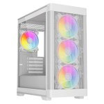 Carcasse PC VIDA Zephyr V2 Micro ATX Verre Trempé Blanc